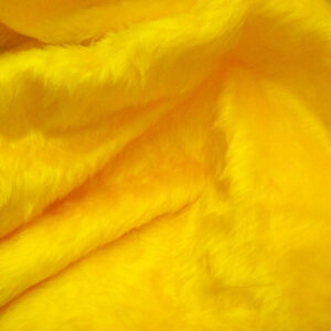 Plain Fun Faux Fur Fabric Material - BRIGHT GOLD
