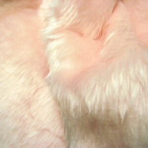 Plain Fun Faux Fur Fabric Material PALE PINK