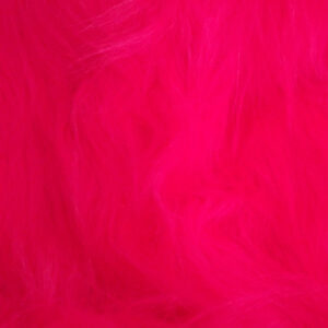 LONG Pile Fun Faux Fur Fabric Material - CERISE PINK