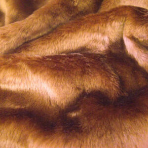 SHORT PLUSH Care Bear Faux Fur Fabric - CHESTNUT BROWN