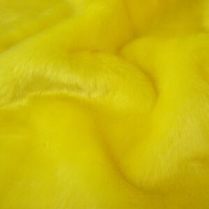 SHORT PLUSH Care Bear Faux Fur Fabric - YELLOW