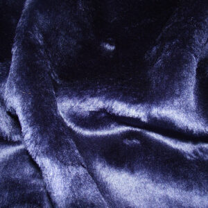 SHORT PLUSH Care Bear Faux Fur Fabric - NAVY BLUE