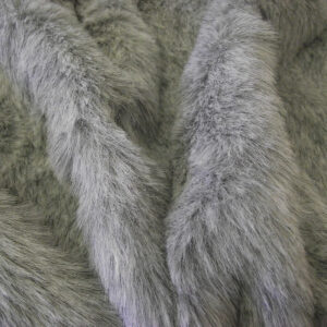 LUXURY Faux Fur Fabric Material - ASH GREY