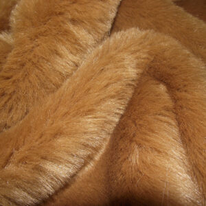 LUXURY Faux Fur Fabric Material - CHIPMUNK GINGER BROWN