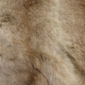 LUXURY Animal Faux Fur Fabric Material - BROWN OMBRE