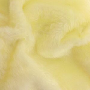 Plain Fun Faux Fur Fabric Material - BUTTERCUP