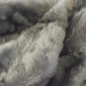 SHORT PLUSH Care Bear Faux Fur Fabric Material - SILVER FOX