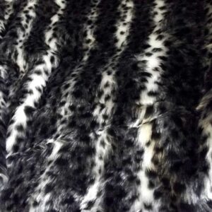Animal Fun Faux Fur Fabric Material - GREY BABY CHEETAH