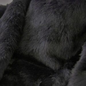 LUXURY Faux Fur Fabric Material - DARK PURPLE