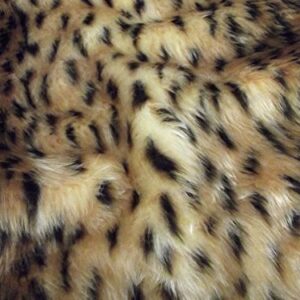 Animal Fun Faux Fur Fabric Material - CHEETAH