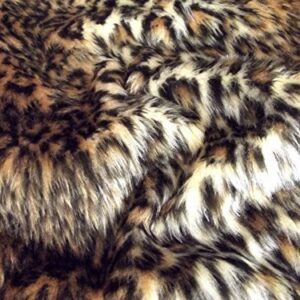 Animal Fun Faux Fur Fabric Material - BABY LEOPARD