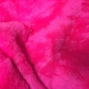 SHORT PLUSH Care Bear Faux Fur Fabric Material - CERISE
