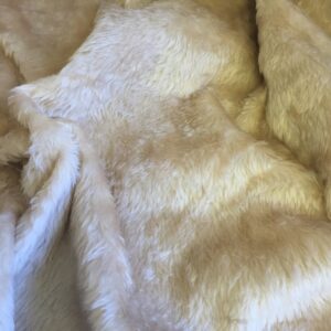 Plain Fun Faux Fur Fabric Material - PINEWOOD