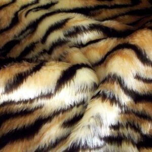 Animal Fun Faux Fur Fabric Material - TIGER