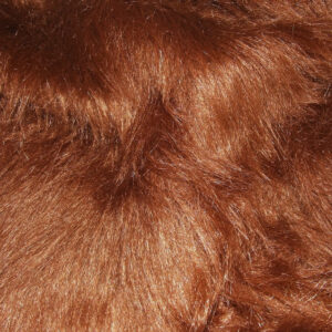 LONG Pile Fun Faux Fur Fabric Material - DARK BROWN MALT