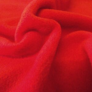 QUALITY Anti Pil Polar Fleece Fabric Material - BRIGHT RED