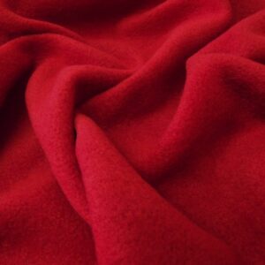 QUALITY Anti Pil Polar Fleece Fabric Material - DARK RED