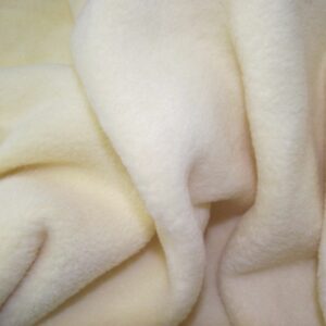QUALITY Anti Pil Polar Fleece Fabric Material - IVORY CREAM