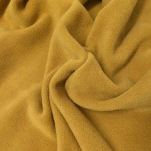 QUALITY Anti Pil Polar Fleece Fabric Material - MUSTARD