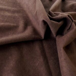 Faux Suede Suedette Fabric Material 170g - BROWN