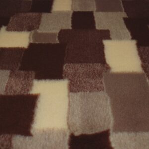 Professional NON SLIP Veterinary Dog Puppy Vet Bedding PATCHWORK BROWN