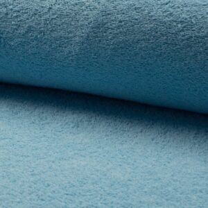 Double Sided Cotton TERRY TOWELLING Fabric Material - BLUE