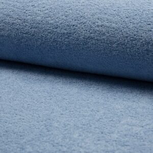 Double Sided Cotton TERRY TOWELLING Fabric Material - DUSTY BLUE