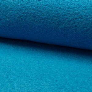 Double Sided Cotton TERRY TOWELLING Fabric Material - AQUA