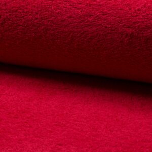 Double Sided Cotton TERRY TOWELLING Fabric Material - RED