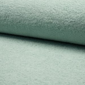 Double Sided Cotton TERRY TOWELLING Fabric Material - DUSTY MINT