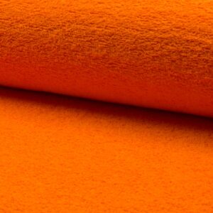 Double Sided Cotton TERRY TOWELLING Fabric Material - ORANGE