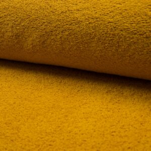 Double Sided Cotton TERRY TOWELLING Fabric Material - OCHRE