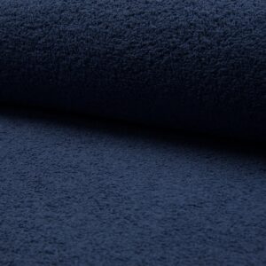 Double Sided Cotton TERRY TOWELLING Fabric Material - DARK JEANS