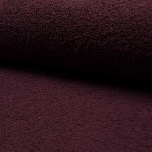 Double Sided Cotton TERRY TOWELLING Fabric Material - BURGUNDY