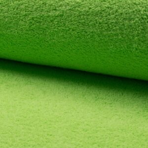 Double Sided Cotton TERRY TOWELLING Fabric Material - LIME