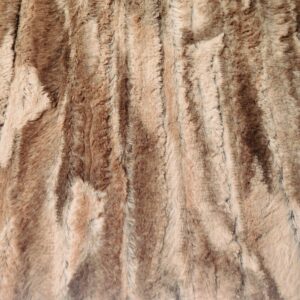 LUXURY Short Plush Faux Fur Fabric Material PELTED CAMEL - Image 2