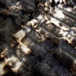 Super Luxury Faux Fur Fabric Material - MICRO BROWN MIX
