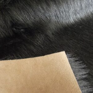 Super Luxury Faux Fur Fabric Material - SUEDE Backed BEAR BROWN