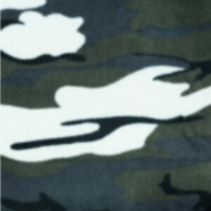 Printed Polar Fleece Fabric Material - ARCTIC CAMOUFLAGE