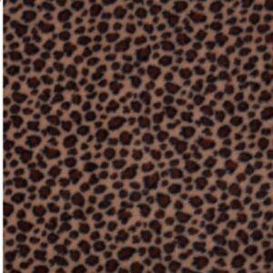 Printed Polar Fleece Fabric Material - LEOPARD