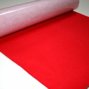Self Adhesive Felt Baize Fabric Mini Rolls - CHERRY