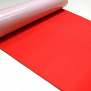 Self Adhesive Felt Baize Fabric Mini Rolls - RED