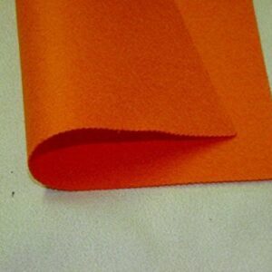 Acrylic Felt Baize Craft/Poker Fabric Material - PUMPKIN ORANGE