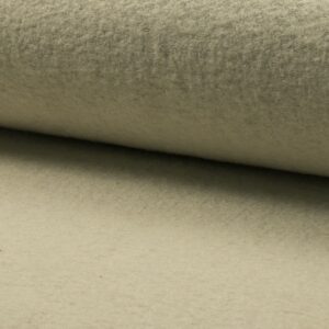 Luxury 100% Boiled Wool Fabric Material – ECRU