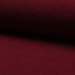 Luxury 100% Boiled Wool Fabric Material – WINE