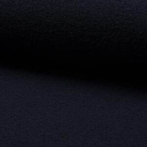 Luxury 100% Boiled Wool Fabric Material – DK NAVY