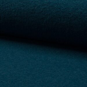 Luxury 100% Boiled Wool Fabric Material – PETROL
