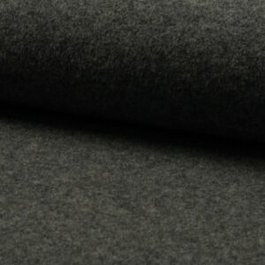 Luxury 100% Boiled Wool Fabric Material – MID GREY