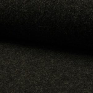 Luxury 100% Boiled Wool Fabric Material – DARK GREY