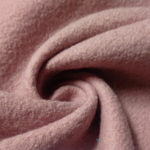 Luxury 100% Boiled Wool Fabric Material DUSTY PINK